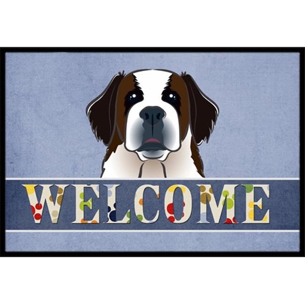Carolines Treasures BB1432JMAT Saint Bernard Welcome Indoor & Outdoor Mat; 24 x 36 in. BB1432JMAT - main